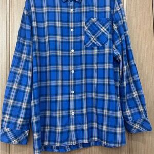 Blue Plaid Men's Shirt